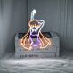 Anime Stretching Girl Neon Sign