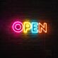 Rainbow Open Neon Sign