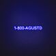 1-800-AGUSTD LED Neon Sign