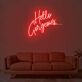 Overlapping Hello Gorgeous Script LED Neon Sign