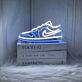 Aj1 Low Blue Neon Sign