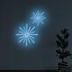 Double Christmas Star LED Neon Sign