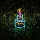 Birthday Cake Neon Sign