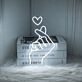 Finger Heart Neon Sign