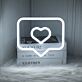 Instagram Heart Neon Sign