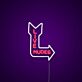 Live Nudes Arrow with Rounded Lettering LED Neon Sign