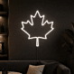 Maple Leaf Canada Day Neon Sign