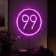 Number 99 Neon Sign