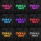 Thank U Next Two-Line Rounded Lettering LED Neon Sign