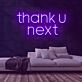 Thank U Next Two-Line Rounded Lettering LED Neon Sign