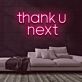 Thank U Next Two-Line Rounded Lettering LED Neon Sign