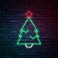 Star-Topped Christmas Tree LED Neon Sign