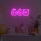Animal Cupcake Trio LED Neon Sign