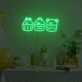 Animal Cupcake Trio LED Neon Sign