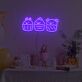 Animal Cupcake Trio LED Neon Sign
