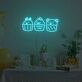 Animal Cupcake Trio LED Neon Sign