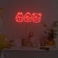 Animal Cupcake Trio LED Neon Sign