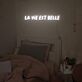 La Vie Est Belle Single-Line Capitals LED Neon Sign