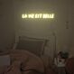 La Vie Est Belle Single-Line Capitals LED Neon Sign