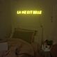 La Vie Est Belle Single-Line Capitals LED Neon Sign