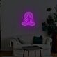 Seated Buddha Meditation LED Neon Sign