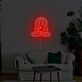 Seated Buddha Meditation LED Neon Sign