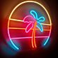 Retro Palm Tree – LED Neon Sign