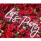 Lets Party Neon Sign For Christmas Warm White Wall Decor