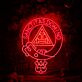 Sanctitas Domino Circular Emblem LED Neon Sign