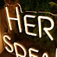 Herrick Speakeasy Lettering Custom LED Neon Sign