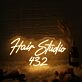 Hair Studio 432 Custom LED Neon Sign