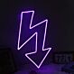 Zigzag Down Arrow LED Neon Sign
