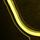 Hand Holding Fanned Cards Above a Circle LED Neon Sign