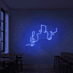 Music Notes and Treble Clef LED Neon Sign