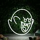Boo Ghost Face LED Neon Sign