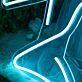 Rounded-Wing Airplane Outline LED Neon Sign