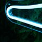 Rounded-Wing Airplane Outline LED Neon Sign