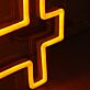Stylized B Currency Symbol LED Neon Sign