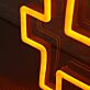 Stylized B Currency Symbol LED Neon Sign