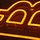 Stylized B Currency Symbol LED Neon Sign