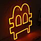 Stylized B Currency Symbol LED Neon Sign