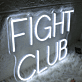 Fight Club White Neon Sign