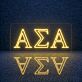 Alpha Sigma Alpha Outlined Serif LED Neon Sign
