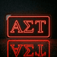 Alpha Sigma Tau Framed Outline LED Neon Sign