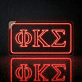 Phi Kappa Sigma Framed Outline LED Neon Sign
