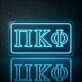 Pi Kappa Phi Framed Outline LED Neon Sign