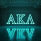 Alpha Kappa Lambda Outlined Serif LED Neon Sign