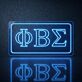 Phi Beta Sigma Framed Outline LED Neon Sign