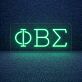 Phi Beta Sigma Single-Line LED Neon Sign