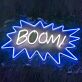 BOOM! Comic Burst LED Neon Sign